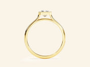 Bezel Radiant Engagement Ring