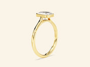 Bezel Radiant Engagement Ring