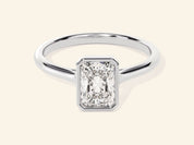 Bezel Radiant Engagement Ring