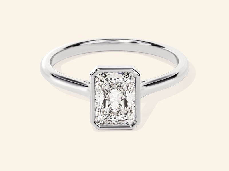 Bezel Radiant Engagement Ring