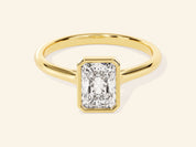 Bezel Radiant Engagement Ring
