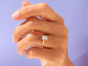 Bezel Radiant Engagement Ring