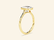 Bezel Radiant Engagement Ring
