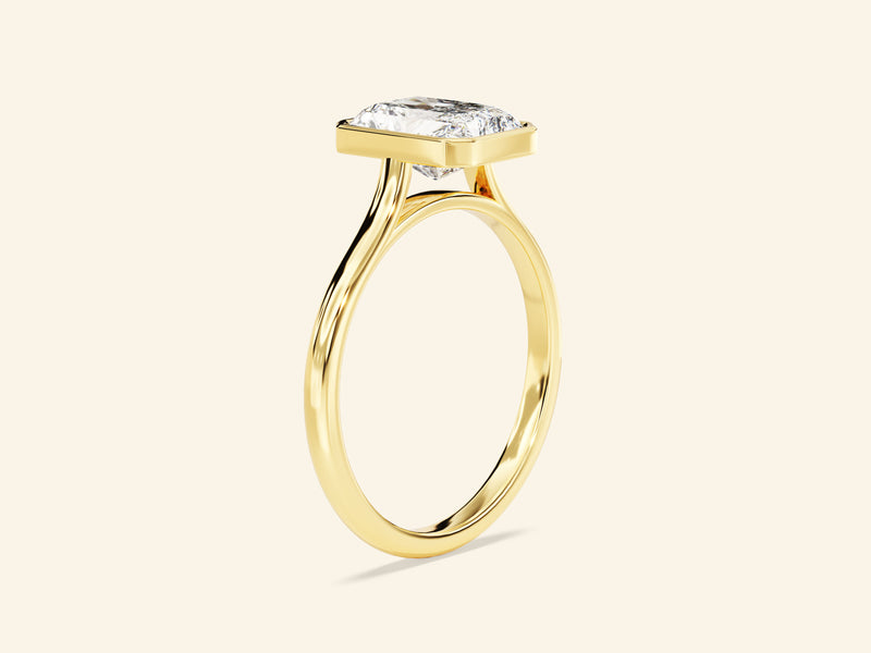 Bezel Radiant Engagement Ring