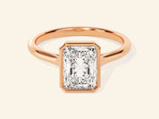 Bezel Radiant Engagement Ring