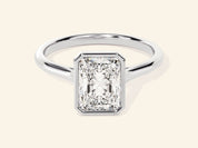 Bezel Radiant Engagement Ring