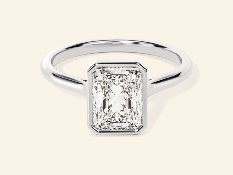 Bezel Radiant Engagement Ring