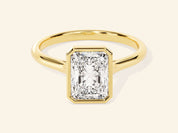 Bezel Radiant Engagement Ring