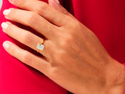 Bezel Radiant Engagement Ring