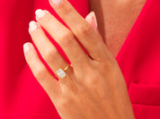 Bezel Radiant Engagement Ring