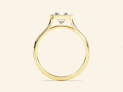 Bezel Radiant Engagement Ring