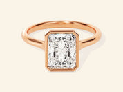 Bezel Radiant Engagement Ring
