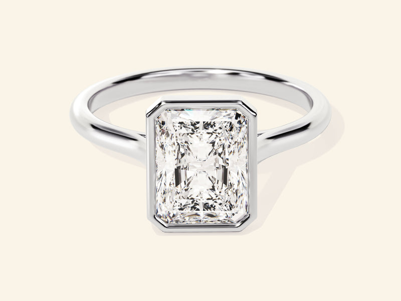 Bezel Radiant Engagement Ring