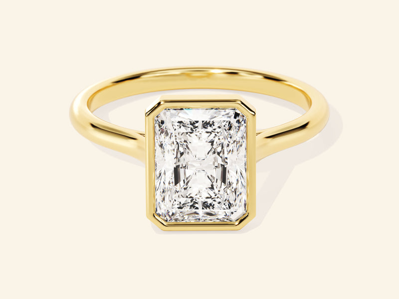Bezel Radiant Engagement Ring