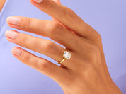 Bezel Radiant Engagement Ring