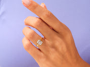 Bezel Radiant Engagement Ring