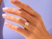 Bezel Radiant Engagement Ring