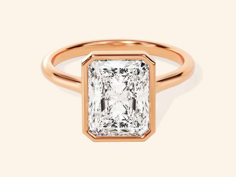 Bezel Radiant Engagement Ring