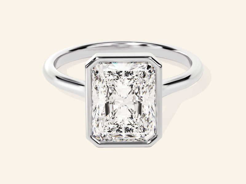 Bezel Radiant Engagement Ring