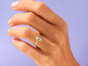 Bezel Marquise Engagement Ring