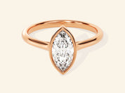Bezel Marquise Engagement Ring
