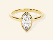 Bezel Marquise Engagement Ring