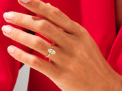Bezel Marquise Engagement Ring