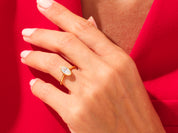 Bezel Marquise Engagement Ring
