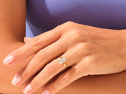 Bezel Marquise Engagement Ring