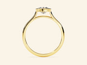 Bezel Marquise Engagement Ring