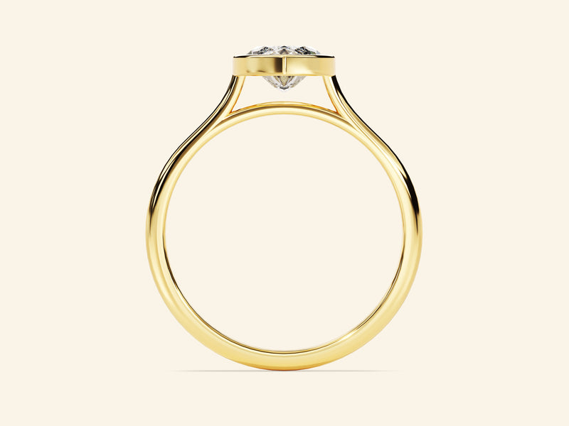 Bezel Marquise Engagement Ring