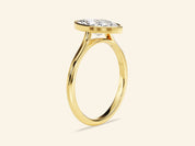 Bezel Marquise Engagement Ring
