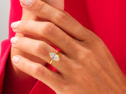 Bezel Marquise Engagement Ring