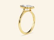 Bezel Marquise Engagement Ring