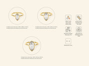 Bezel Marquise Engagement Ring
