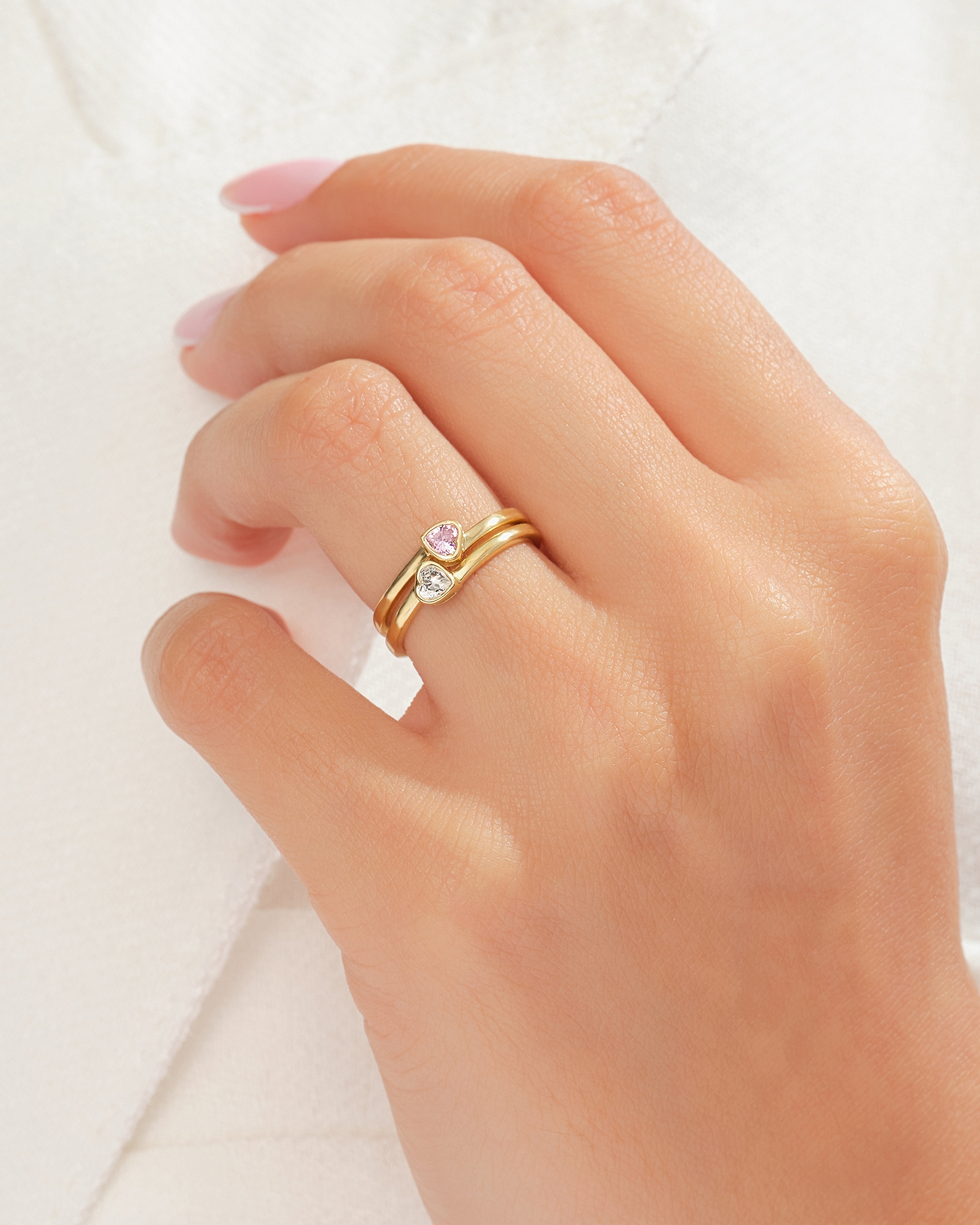 Bypass Pink Heart Promise Ring