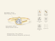 Framed Heart Promise Ring