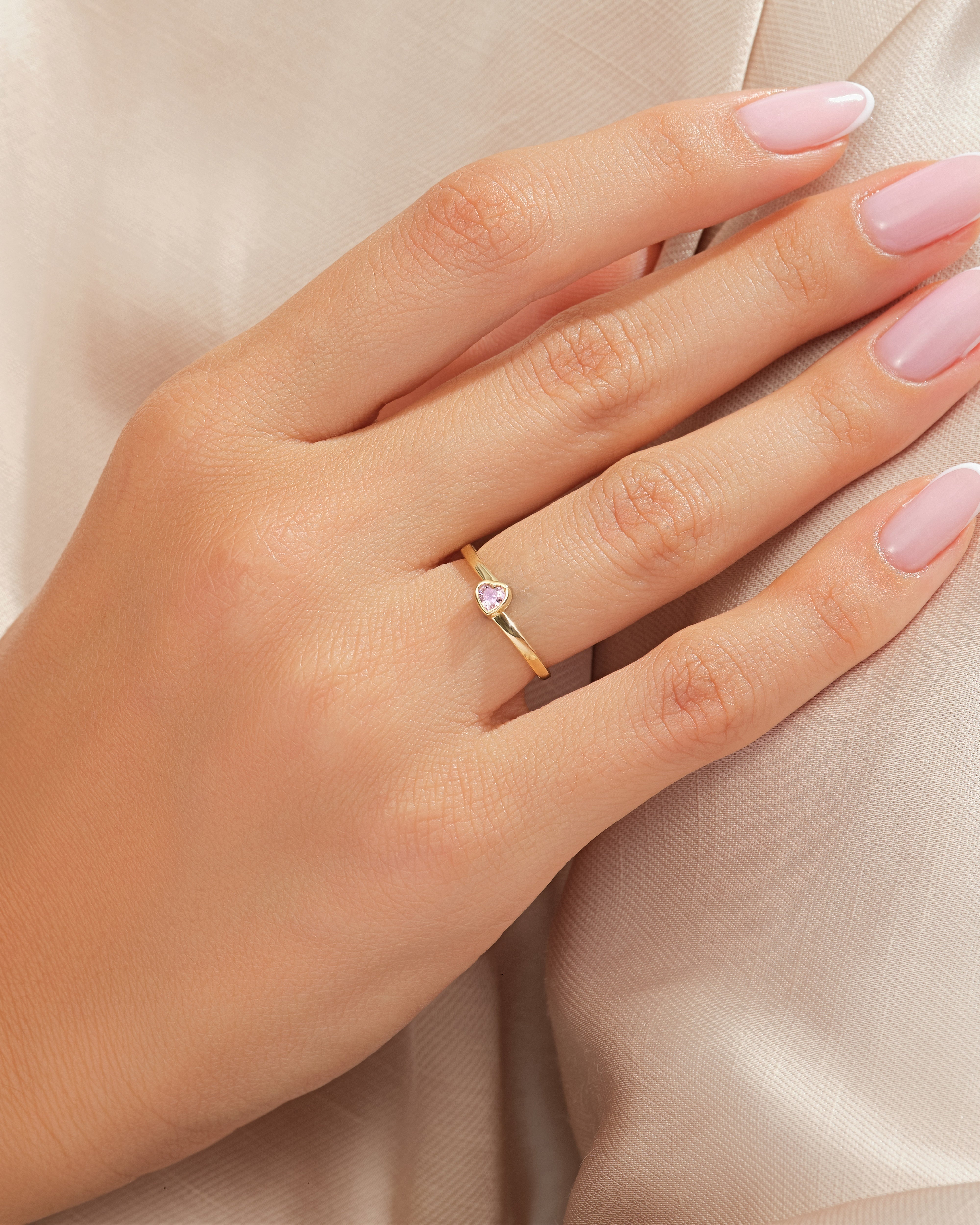 Bypass Pink Heart Promise Ring