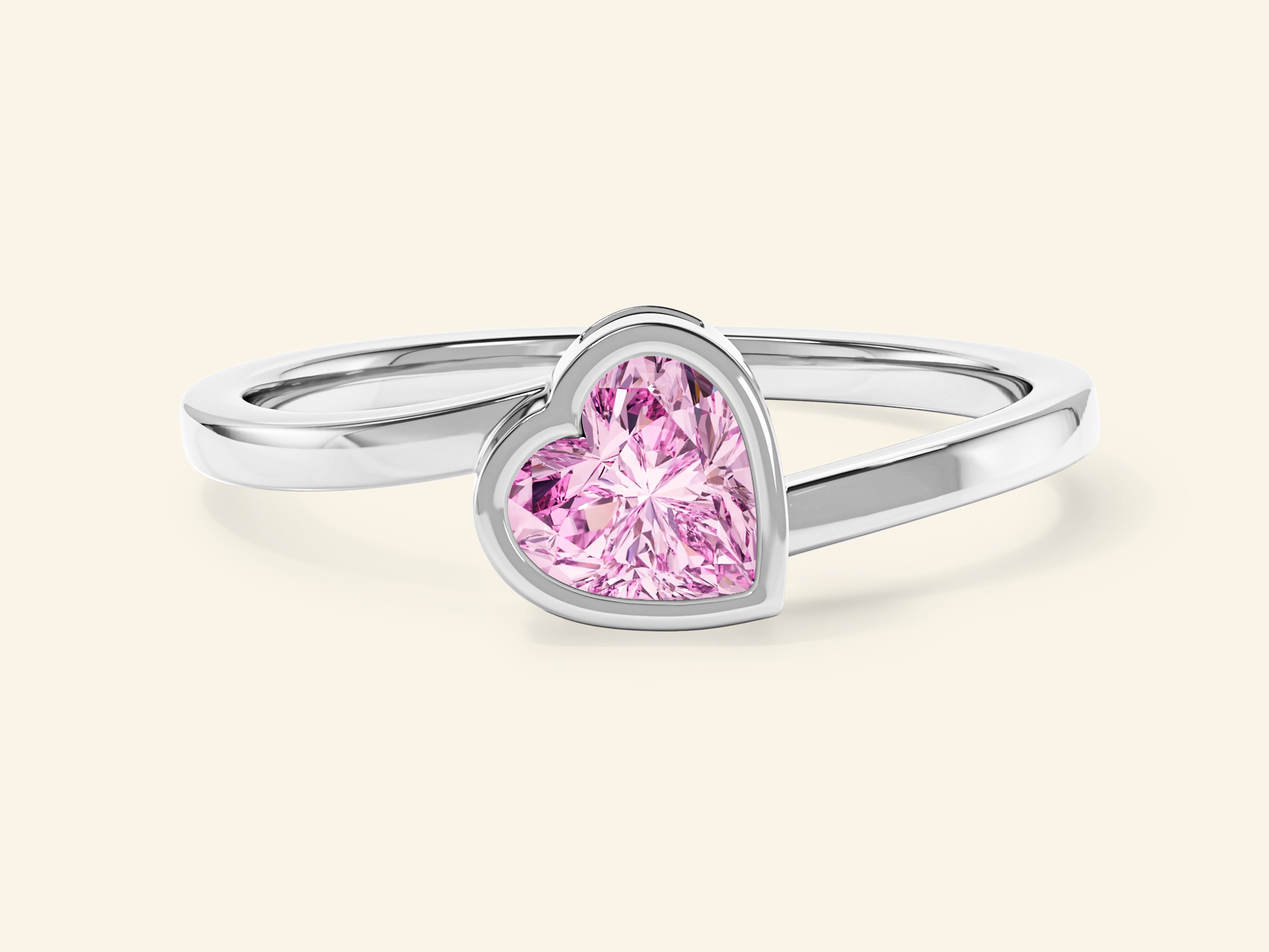Framed Pink Heart Promise Ring