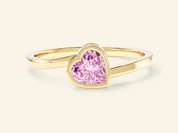 Framed Pink Heart Promise Ring
