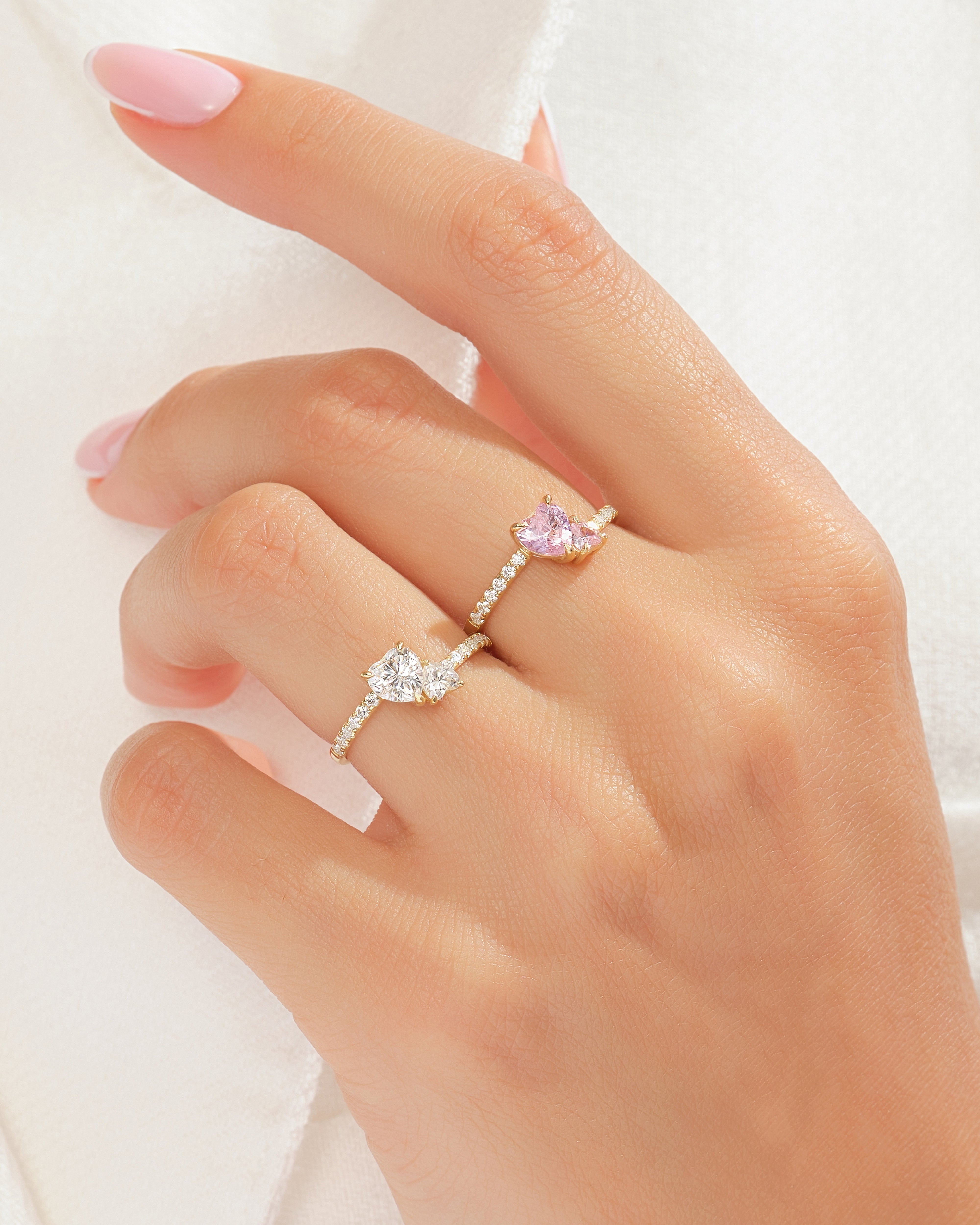 Twin Hearts Promise Ring