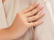 Duo Pink Moissanite Promise Ring