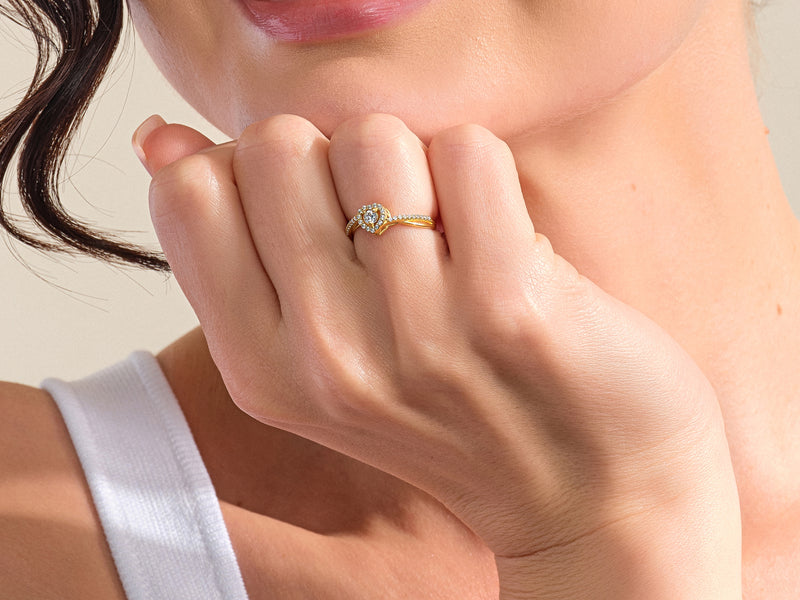 Twisted Heart Promise Ring