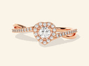 Twisted Heart Promise Ring