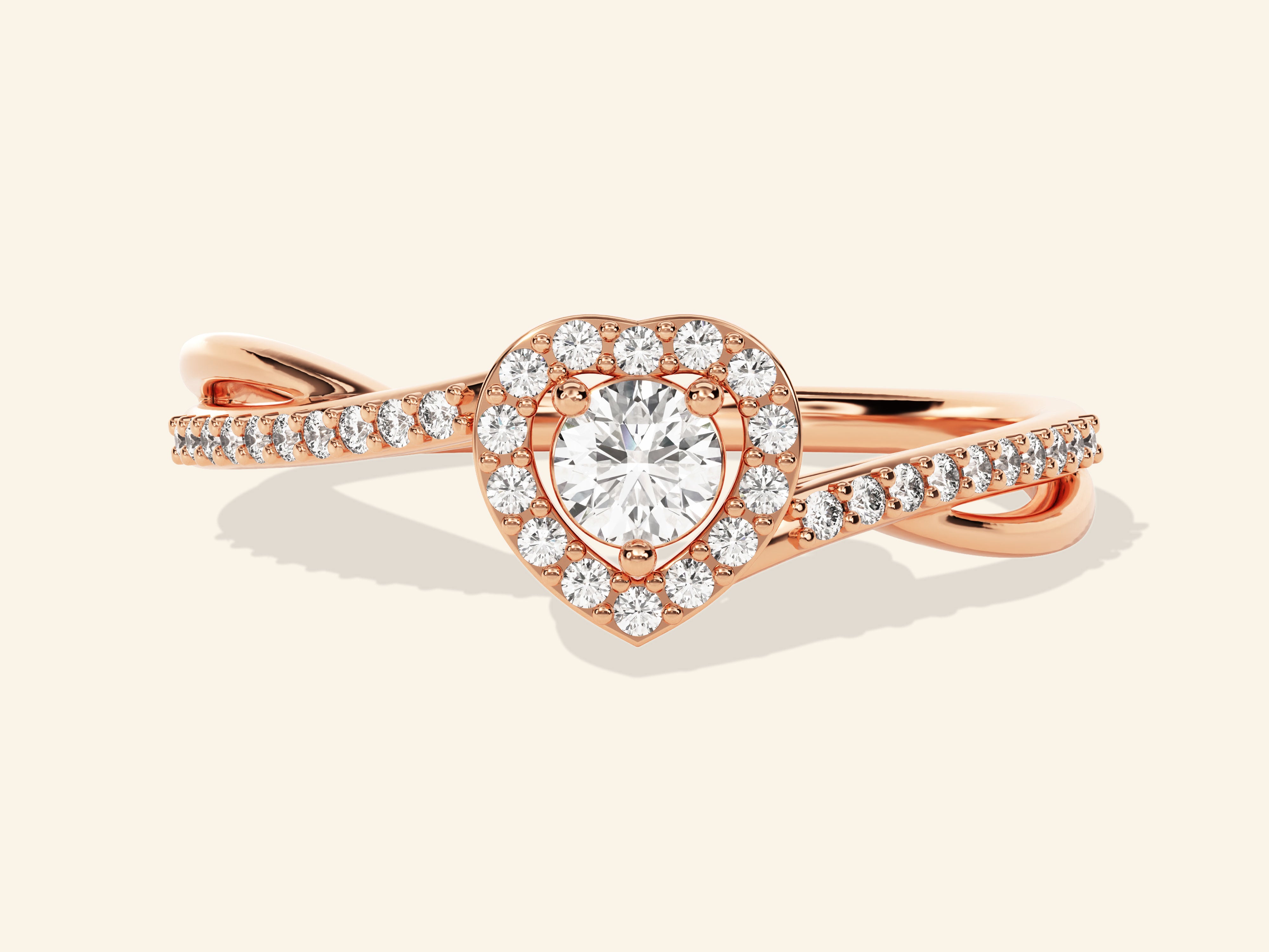Twisted Heart Promise Ring