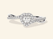 Twisted Heart Promise Ring
