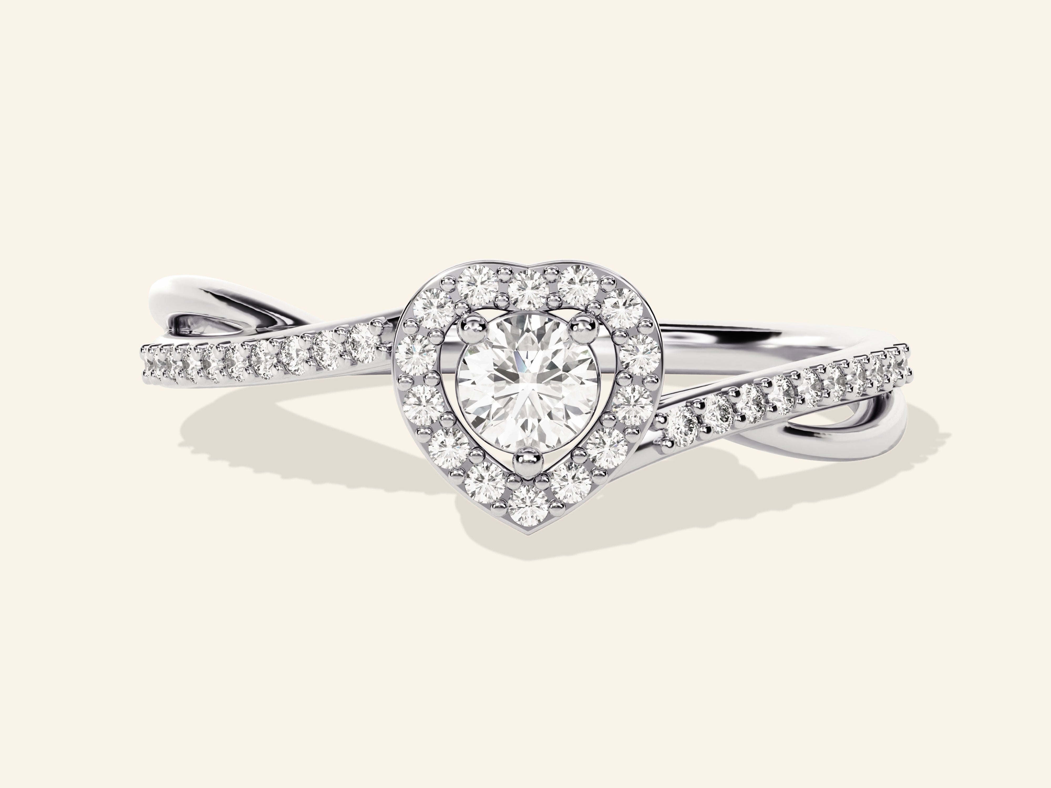 Twisted Heart Promise Ring