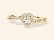 Twisted Heart Promise Ring