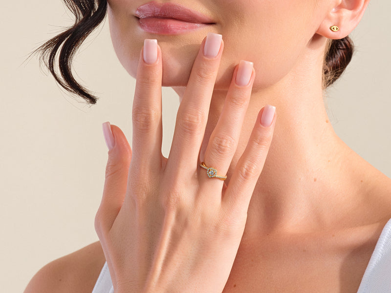 Twisted Heart Promise Ring