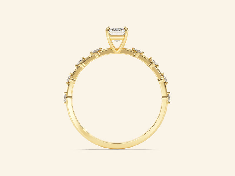 Emerald Cut Promise Ring